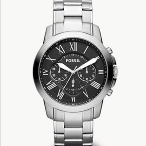 *like new* stainless steel fossil watch